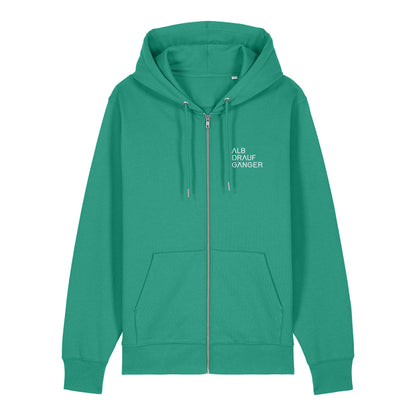 Sweatjacke ungefüttert 3 - Zeiler - grasgrün - Albdraufgänger