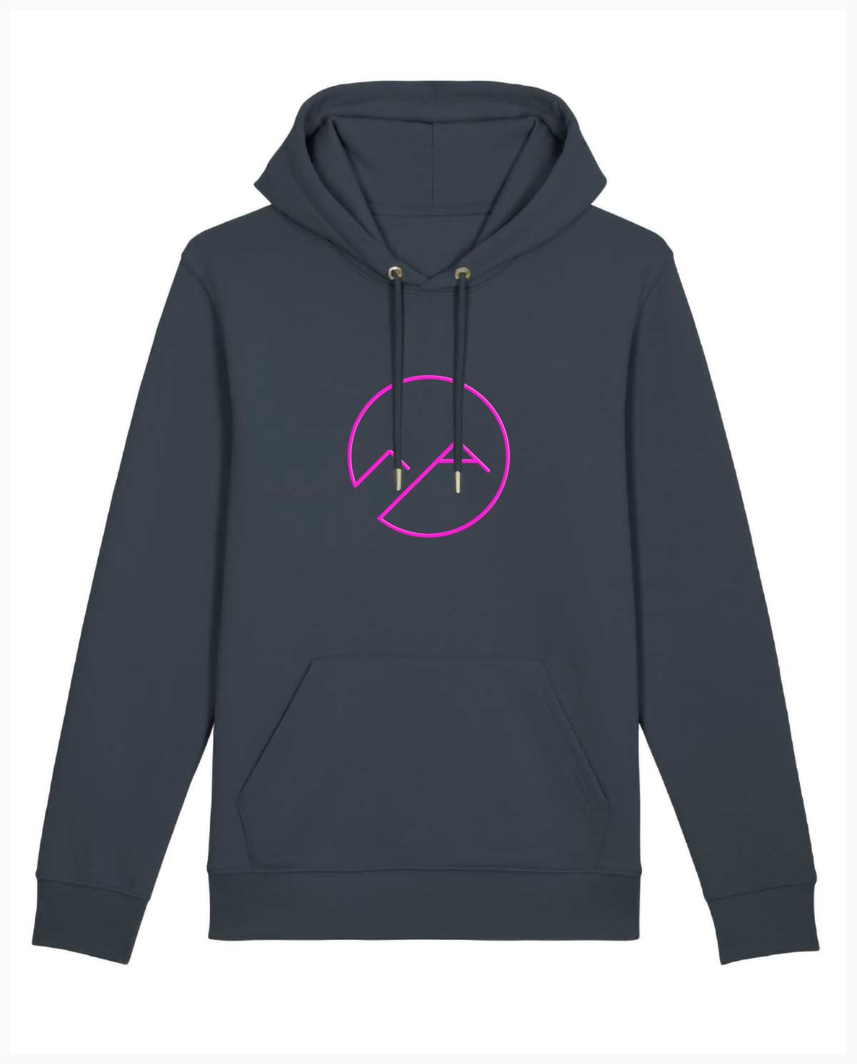 Unisex Hoodie (dunkelgrau/neon) - neon pink - Albdraufgänger
