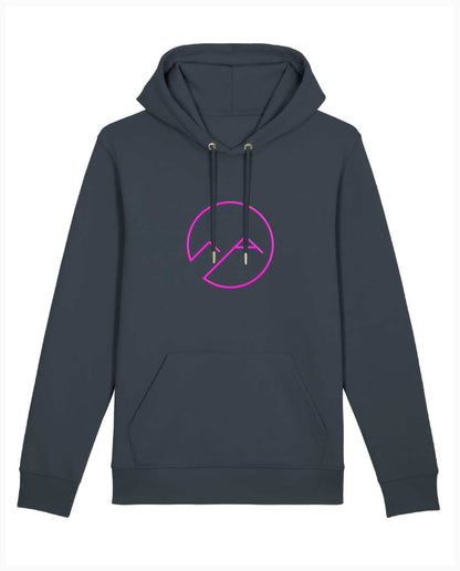 Unisex Hoodie (dunkelgrau/neon) - neon pink - Albdraufgänger