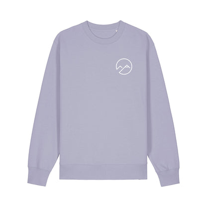 Unisex Sweater mit Schaumdruck - lavendel - Albdraufgänger