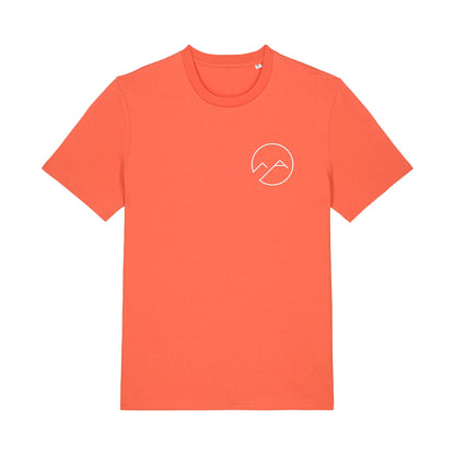 Unisex T-Shirt mit Schaumdruck - dunkelorange - Albdraufgänger