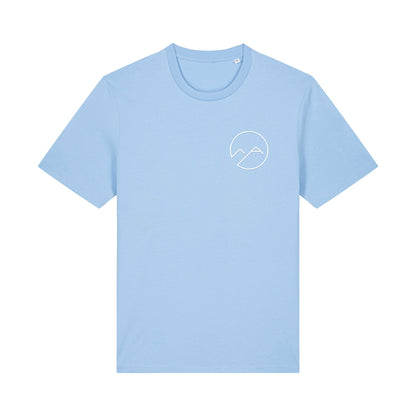 Unisex T-Shirt mit Schaumdruck - mittelblau - Albdraufgänger