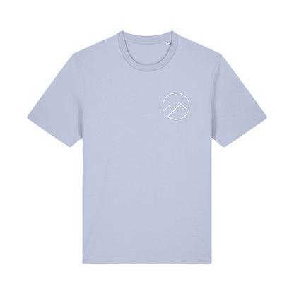 Unisex T-Shirt mit Schaumdruck - mittelblau - Albdraufgänger