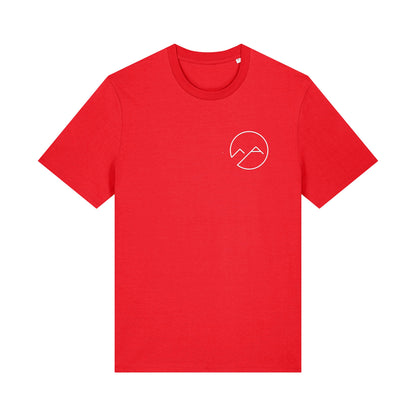 Unisex T-Shirt mit Schaumdruck - rot - Albdraufgänger