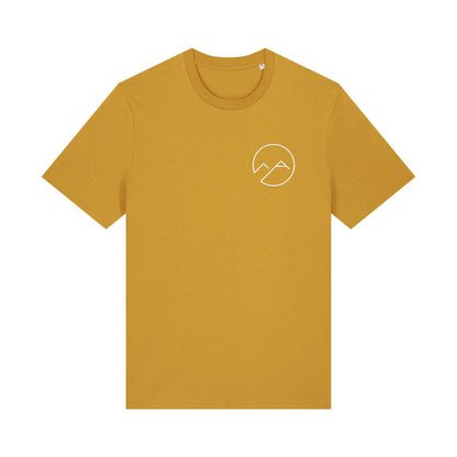 Unisex T-Shirt mit Schaumdruck - Senf - Albdraufgänger